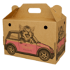 Trouble and Trix Cardboard Cat Carrier Box