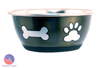 Anti-Skid Stainless Printed Dog Bowls