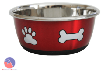 Anti-Skid Stainless Printed Dog Bowls
