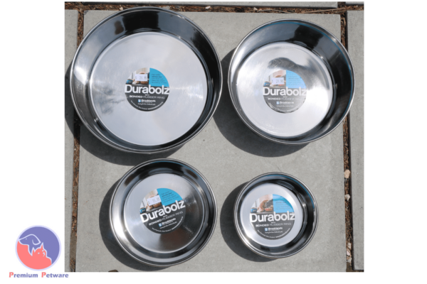 Durabolz Anti-Skid Stainless Steel Dog Bowls