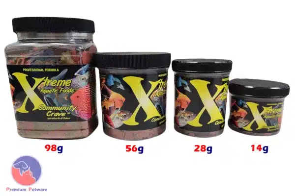 Extreme Community Crave Flake Fish Food Sizes