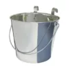 Stainless Steel Flat Sided Bucket Feeder 3.4L