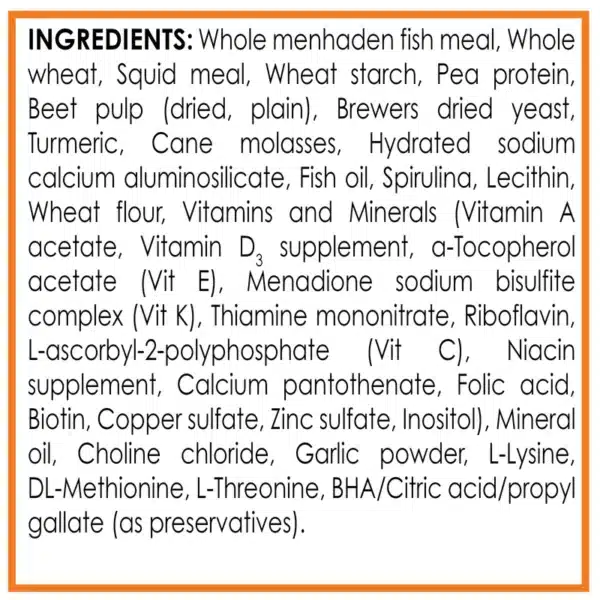 API Goldfish Flakes Ingredients